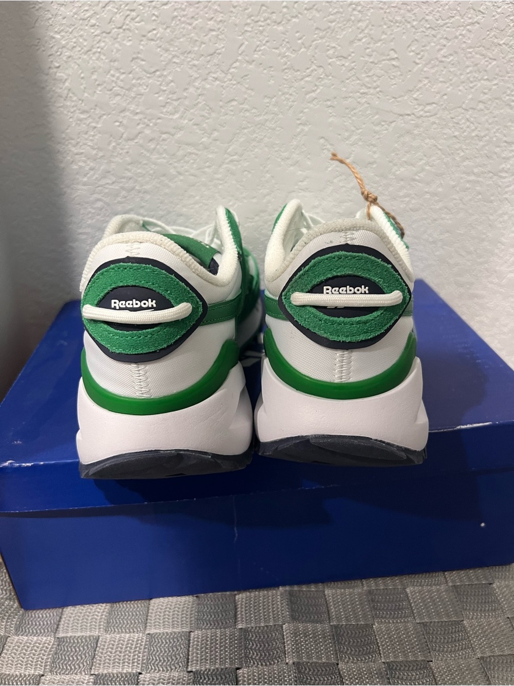Reebok Women Green and White Retro Runner Sneakers - Picture 3 of 4